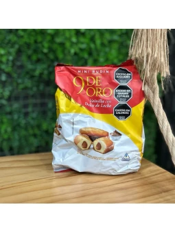 9 de Oro Minibudín de Dulce de Leche envase