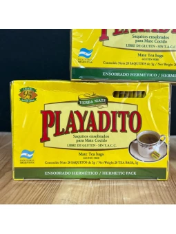 Mate cocido Playadito 20 sobres de 3 gramos, práctico y delicioso para disfrutar donde quieras.