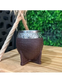 Mate imperial torpedo acero inoxidable marrón 200 ml doble capa