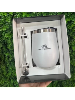 Pack mate y bombilla acero...