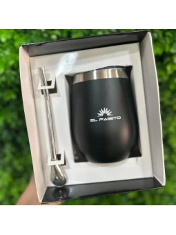 Pack mate y bombilla acero...