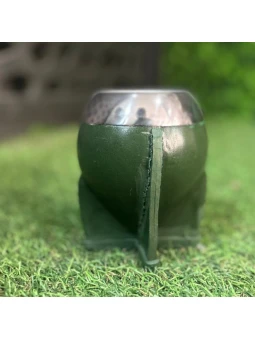 Mate forrado en cuero...