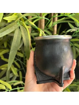 Mate de ceramica forrado en...