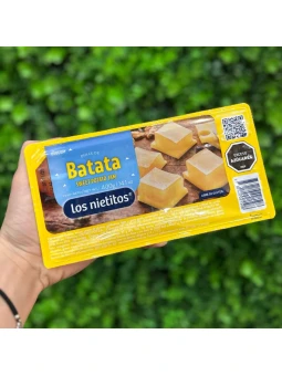 Bloque de dulce de batata Los Nietitos 400g brillante y cremoso, libre de gluten
