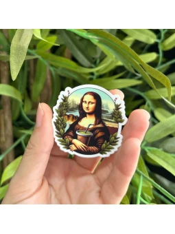 Pegatina MONA LISA 5x5