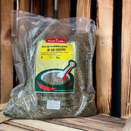 Mojo Parrillero Monte Cudine aplicación en carne