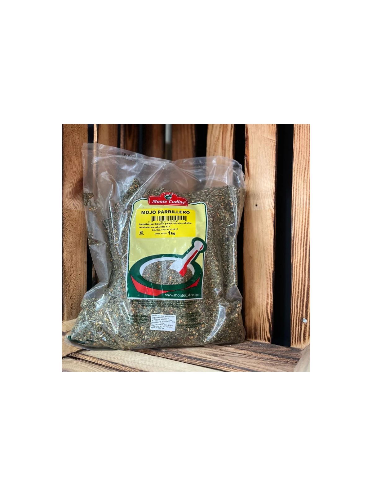 Mojo Parrillero Monte Cudine aplicación en carne