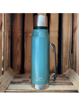 Termo acero inoxidable El Paisito 1L modelo ST: resistente, práctico y de máxima conservación térmica.