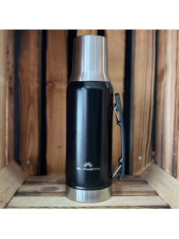 Termo 1.2L acero inoxidable El Paisito: máxima capacidad y resistencia para cada jornada.