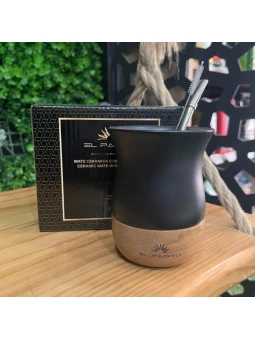 Mate ceramica c/ madera...